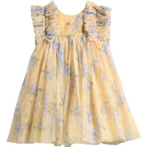 Kids' Floral Mesh Dress, 2-3Y