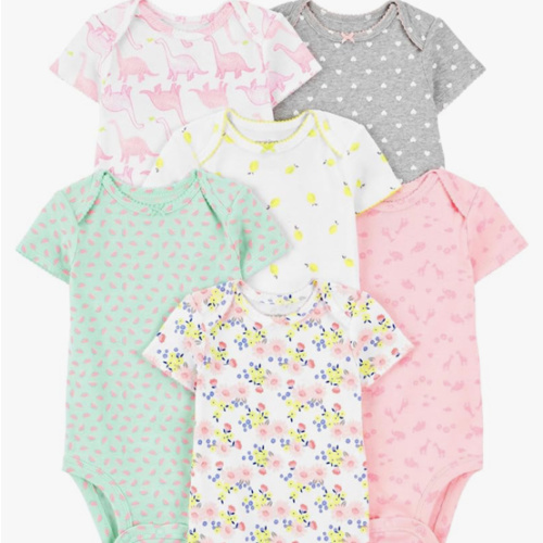 Simple Joys by Carter's Baby Girls 6 Pack Short Sleeve Bodysuit