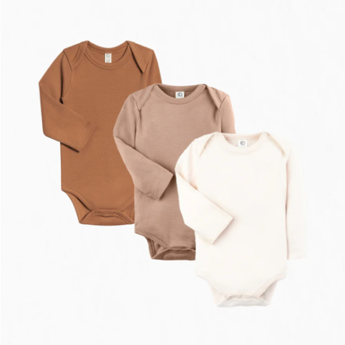 3-Pack Long Sleeve Bodysuit Bundle