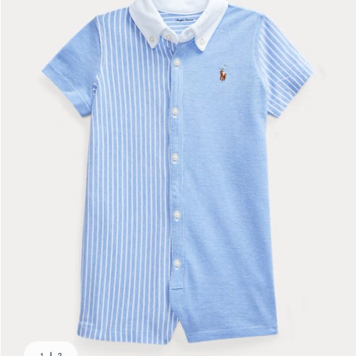 Knit Cotton Oxford Fun Shortall | Ralph Lauren