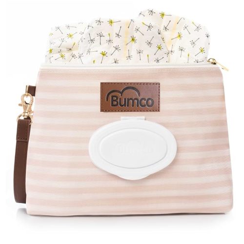 Bumco Portable Diaper Clutch Bag with Built-In Baby Wipes Dispenser