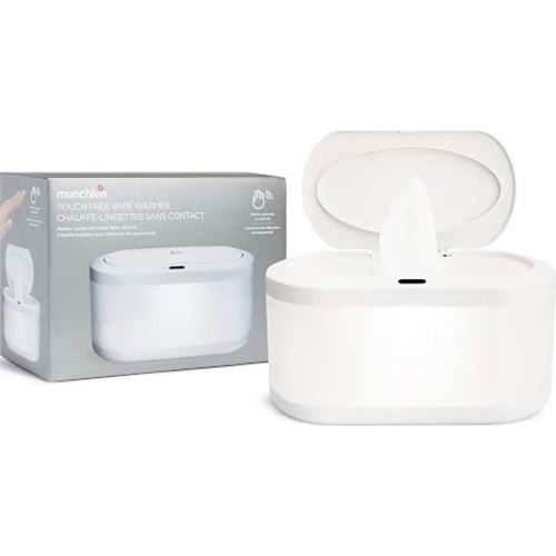 Munchkin Touch Free Baby Wipe Warmer with Nightlight & Motion Sensor, White