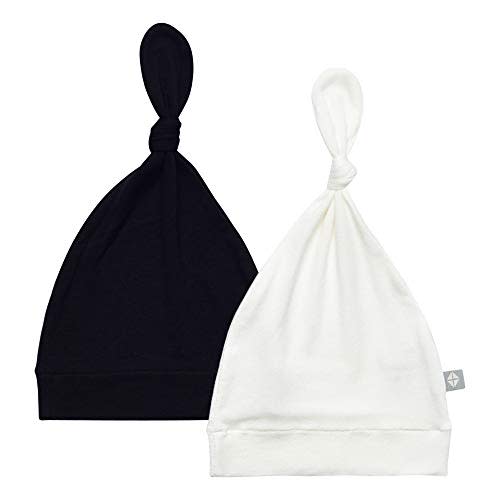 KYTE BABY Bamboo Rayon Baby Beanie Hats Soft Knotted Caps - 2 Pack