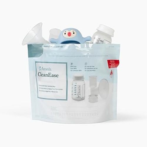 Ameda CleanEase Microwave Steam Sanitization Bags, 7 Count
