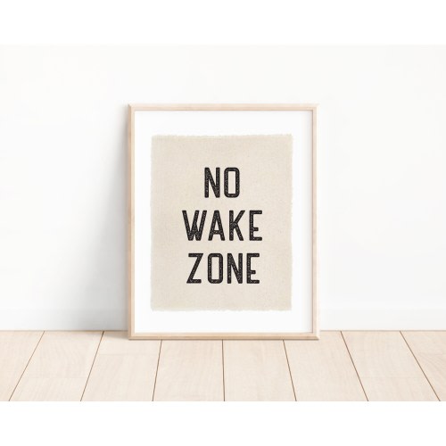 No Wake Zone Flag, Summer Beach Wall Decor, Living Room Wall Art Banner, Canvas Tapestry, Nursery Decor Pennant