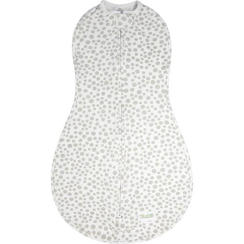 Woombie Original Baby Swaddling Blanket - Soothing, Cotton Baby Swaddle with Zipper - Wearable Newborn Blanket, Lots of Dots, 14-19 lbs