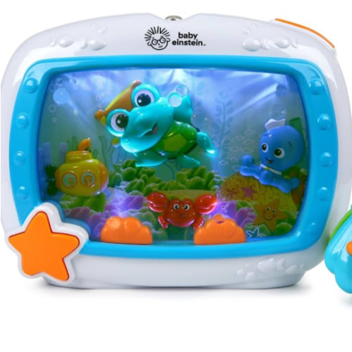 Baby Einstein Sea Dreams Soother Musical Crib Toy and Sound Machine, Newborn and up