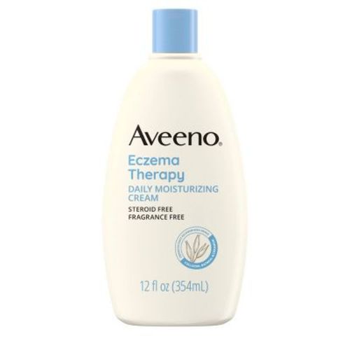 Aveeno Eczema Therapy Daily Soothing Body Cream For Dry And Itchy Skin With Oatmeal - Unscented - 12 Fl Oz