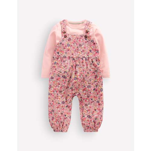 Jersey Overalls Set - Multi Ditsy Floral | Boden USA (3-6 months)