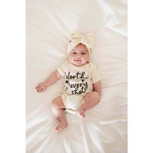 Worth Every Shot Graphic Bodysuit | Natural