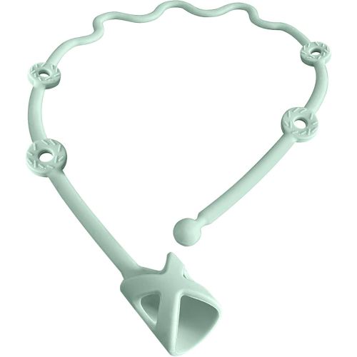 Baby Spoons Self Feeding 6+ Months Holder Strap Highchair Accessories-Gelinor Feeding Aid for Keep Spoon and Forks Set Close at Hand and Off The Ground(Green)-No Spoon