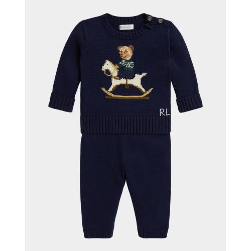 Baby Boy's Polo Bear Cotton Sweater & Pants