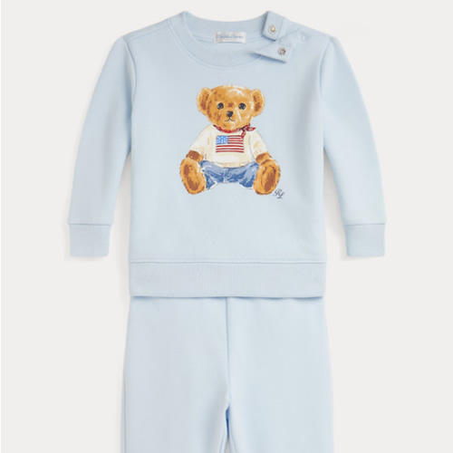 Polo Bear Fleece Sweatshirt & Pant Set