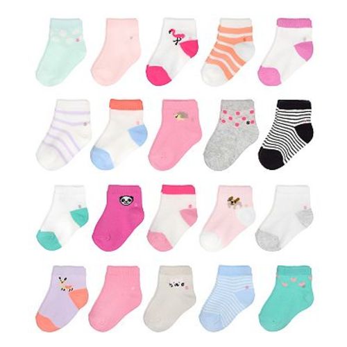 Baby & Toddler Girl Jumping Beans® 20-Pack Ankle Socks