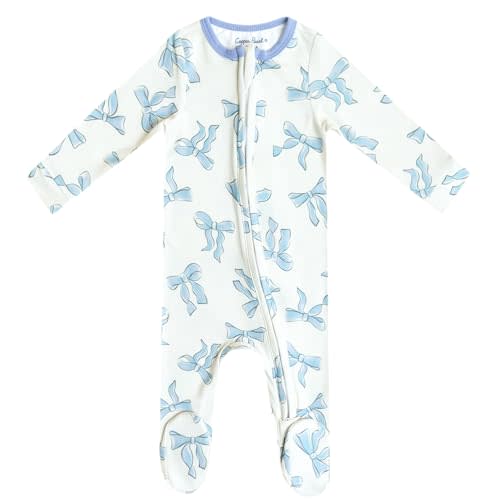 Copper Pearl Zip-up Footie Daphne