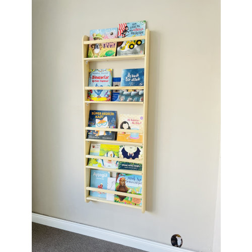 5-tier Montessori Bookshelf, Natural 24inch