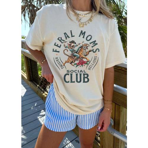 Pre-Sale Feral Moms Social Club Nursing T-shirt