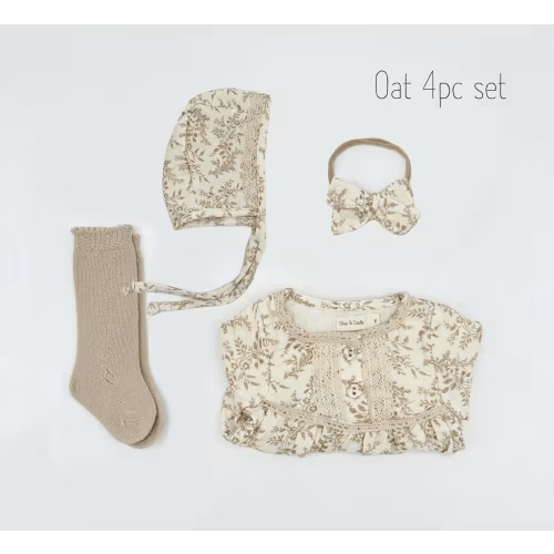 ELODIE Vintage Floral Muslin Baby Romper Bubble Set – 100% Cotton With Matching Bow Long-sleeve - Etsy