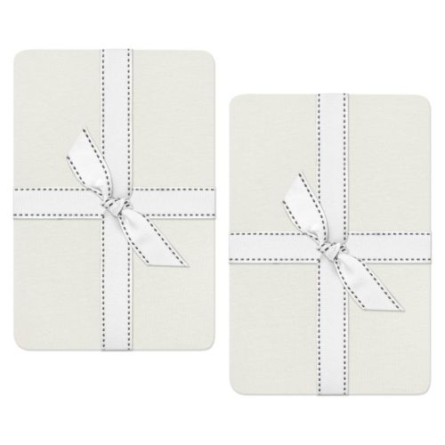 Butterblu FRANKIE 2-Pack Fitted Crib Sheet Ivory One Size