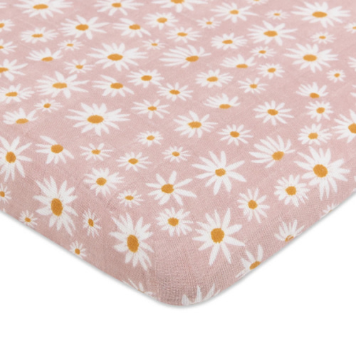 Babyletto All-Stages Bassinet Sheet in GOTS Certified Organic Muslin Cotton
