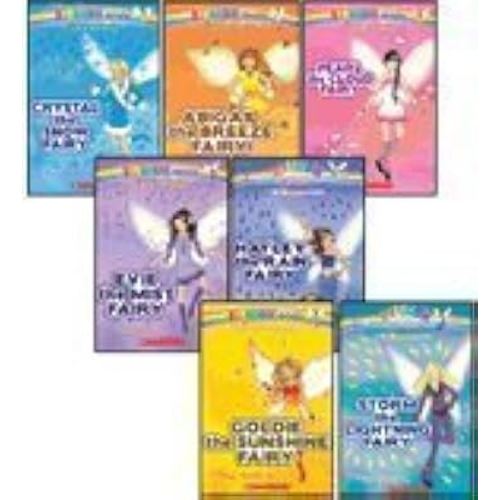 The Weather Fairies Complete Set, Books 1-7: Crystal the Snow Fairy, Abigail the Breeze Fairy, Pearl the Cloud Fairy, Goldie the Sunshine Fairy, Evie the Mist Fairy, Storm the Lightning Fairy, and Hayley the Rain Fairy (Rainbow Magic)