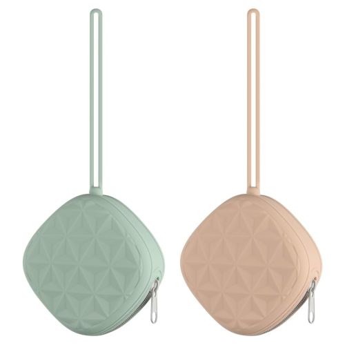 Silicone Pacifier Case for Diaper Bag, Newborn Baby Pacifier Holder Case For Boys & Girls (Color 3)