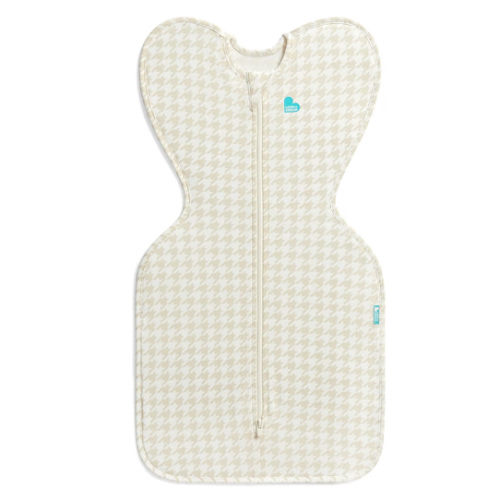 Swaddle Up™ 1.0 TOG Cotton Tan Houndstooth