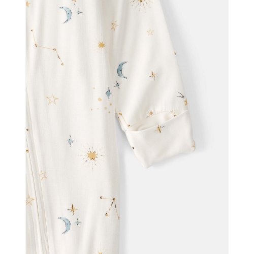 Baby Constellation 2-Way Zip PurelySoft Sleep & Play Pajama - Cream