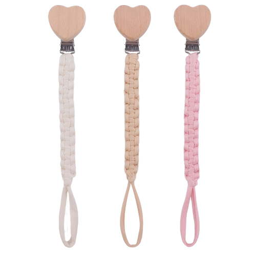 XIRQI 3Pcs Pacifier Clip,Attention-Grabbing Clip Pacifier Holder,Secure Toy Baby Pacifier Clip,Color Mixxing3