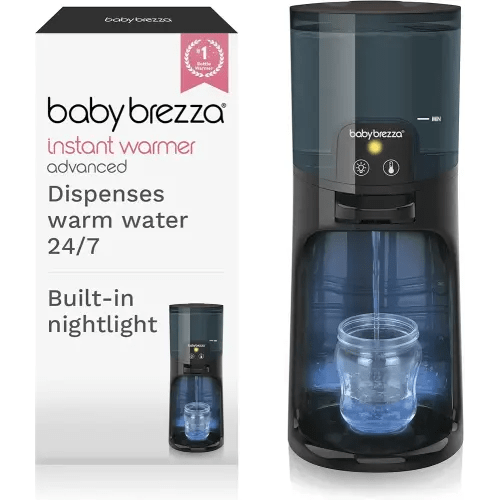 Baby Brezza Instant Baby Bottle Warmer Advanced - Fast Water Warmer Instantly Dispenses 24/7 in 3 Temperatures with Nightlight