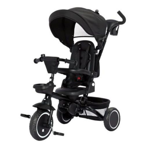 Kinder King 8 in 1 Kids Baby Stroller Tricycle Folding Toddler Trike w/Adjustable Push Handle