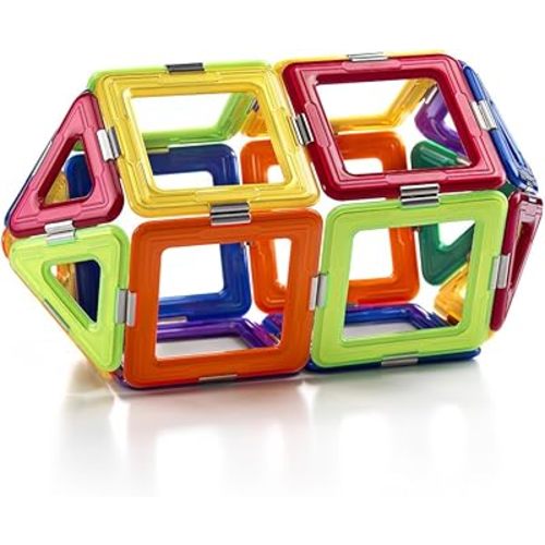 GeoSmart GeoSphere 31-Piece GeoMagnetic STEM Building Set with Spinner