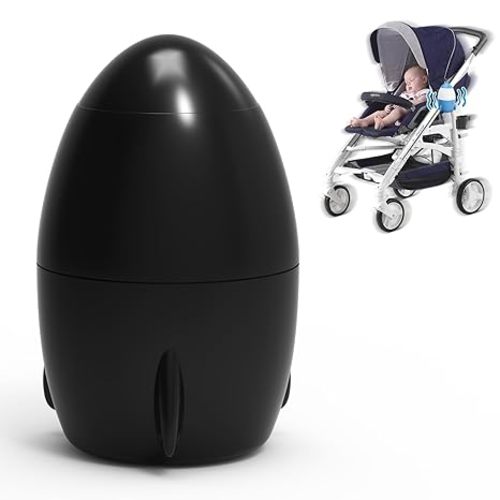 TUWEIPAIKE Rechargeable Stroller Rocker, 5 Speeds, 40-Min Timer, Black