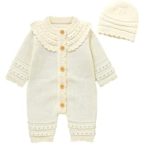 Baby Romper Cotton Knit Sweater Set