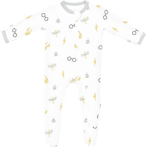 KYTE BABY Unisex Zipper Closure Footies, Rayon Made From Bamboo, 0-24 Months