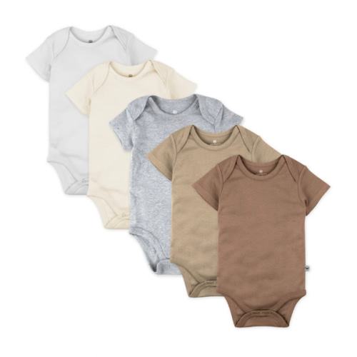 5-Pack Organic Cotton Short Sleeve Bodysuits | Honest Baby Clothing