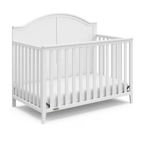 Graco Wilfred 5-in-1 Convertible Crib in White | The Home Depot Canada