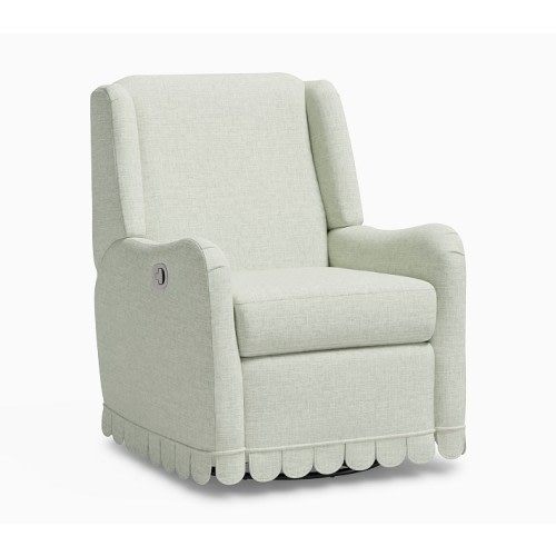 Merced Manual Scalloped Recliner Eco Performance Weave Sage