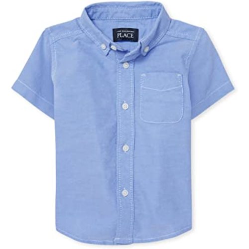 The Children's Place Baby Boys and Toddler Boys Short Sleeve Oxford Button Down Shirt