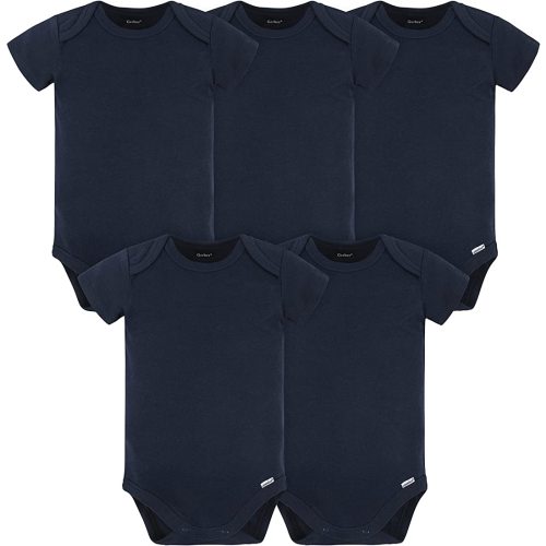 Unisex-Baby 5 Pack Onesies Multi-packs Bundle Interlock 180 Gsm