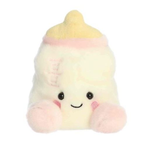 Aurora Mini Thea Baby Bottle Palm Pals Adorable Stuffed Animal Pink 5"