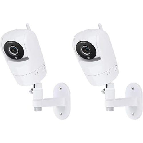 Adjustable Baby Monitor Wall Mount for VTech VM901/VM924/VM923/VM928, Full-Range View and Easy Installation Without Drilling (Pack of 2)