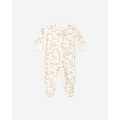 Zip Long Sleeve Sleeper Footie Floral Vine – Quincy Mae