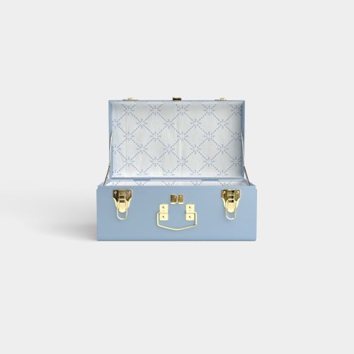 Mini Classic Trunk - Light Blue - Touch of Blue / Embroidery