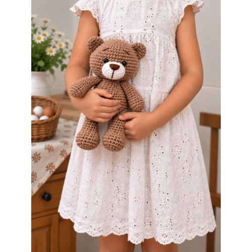 Crochet Teddy Bear | Amigurumi Bear | Handmade Stuffed Animal | Baby Shower Gift | Nursery Decor | Teddy Bear Toy