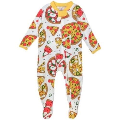 HonestBaby Baby Sleep and Play Footed Pajamas One-piece Sleeper Jumpsuit Zip-front Pjs Organic Cotton for Baby Girls, Unisex