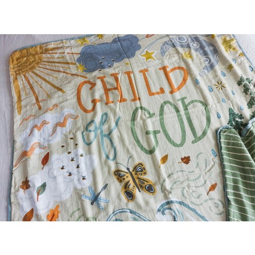 Luxury Muslin 6-layer Blanket-Child of God-Baby Blanket-Organic Cotton/Bamboo