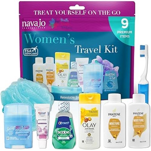 Handy Solutions 9 Piece Resealable Women's Travel Kit