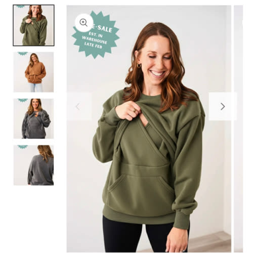 Latched Mama 635 Snuggle-Up Nursing Pullover