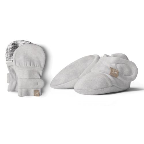 Goumi Stay On Baby Mitts & Boots Set - Storm Gray 0-3M